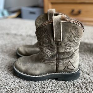 Well-loved leather women’s riding boots